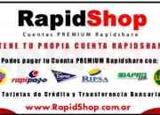 Cuentas premium rapidshare con todos los medios d… segunda mano  Argentina 