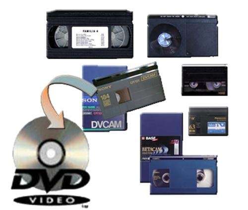 Tus videos en vhs,fotos,dipositivas a dvd