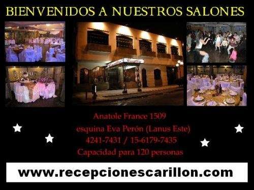 Salones de fiestas lanus ::: www.recepcionescarillon.com