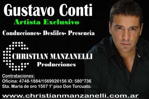 Contratar a gustavo conti, manager christian manzanelli.