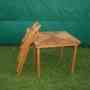 Juego de cuatro sillas plegables en madera