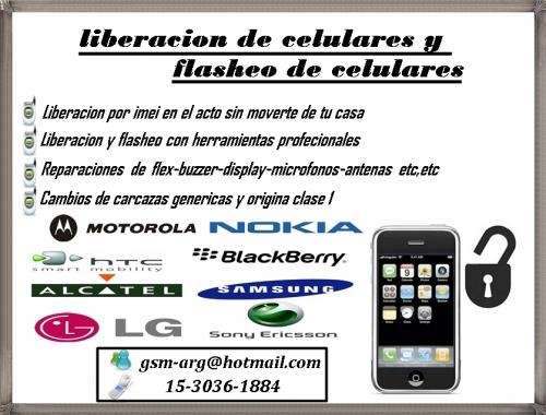 Liberacion y servicio tecnico de celulares