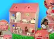 Casa y muebles de munecas laqueadas para barbie segunda mano  Argentina 