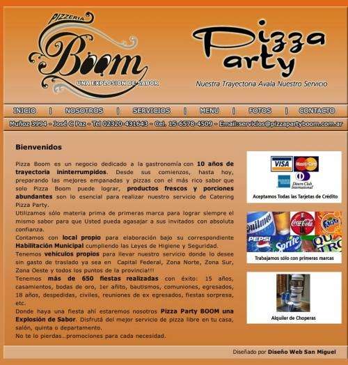 Servicio de pizza party en manzanares, pilar | zona norte | pizza party boom