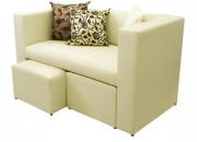 Sillon cubo 2 cuerpos con puffs incorporados $790 segunda mano  Argentina 