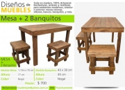 Disenos de muebles - todo en madera - 100% artesa… segunda mano  Argentina 