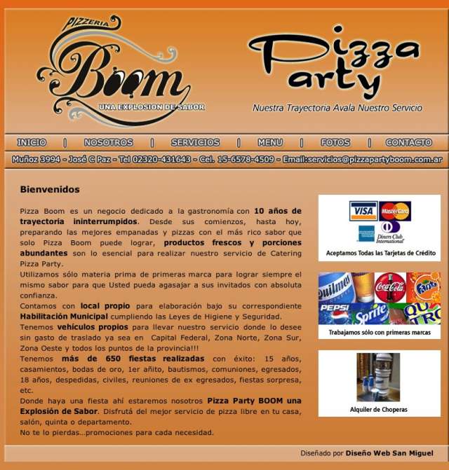 Servicio de pizza party | pizza party boom | at en tigre