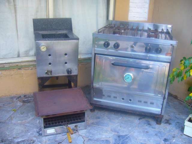 Combo cocina industrial+bifera/tostadora+freidora