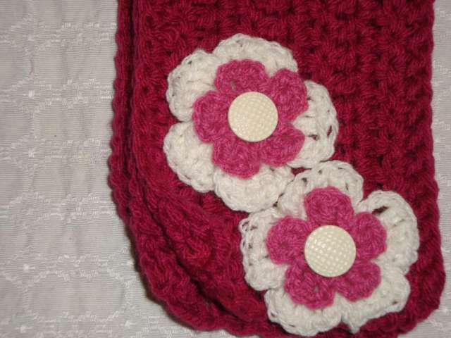 Apliques de flores en crochet, para gorros, bufandas, sacos en Buenos Aires - Ropa y calzado | 724726 Apliques de flores en crochet, para gorros, bufandas, sacos en Buenos Aires - Ropa y calzado | 724726