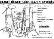 Clases de guitarra bajo y bateria en lanus segunda mano  Argentina 