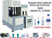 Maquina para fabricar botellas plasticas hasta 10… segunda mano  Argentina 