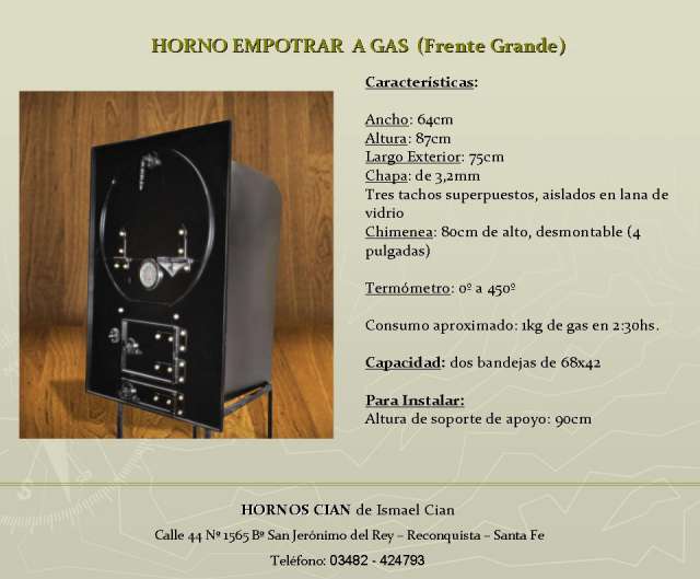 Hornos asadores a leña y gas - portatiles y empotrar en Reconquista - Otros  Artículos | 796134