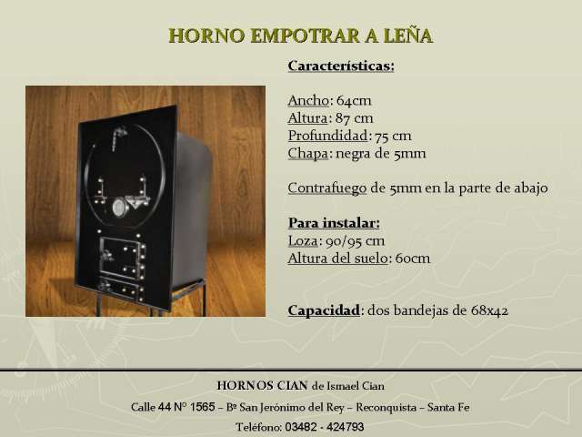 Hornos asadores a leña y gas - portatiles y empotrar en Reconquista - Otros  Artículos | 796134