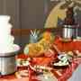 CASCADAS DE CHOCOLATE, mesas frutales y decorado con frutas talladas a mano