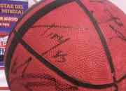 Usado, Pelota de basquet autografiada por los harlem glo… segunda mano  Argentina 