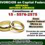 divorcio comun acuerdo  Cap Fed - 15 5576 2575