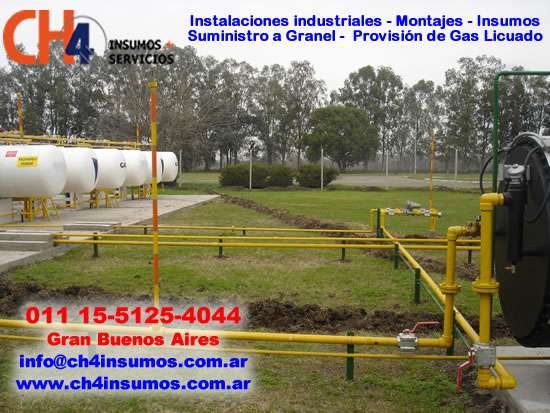 Servicio gas a granel propano y butano zona escobar ch4 insumos y servicios