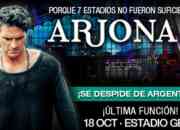 Entrada arjona despedida 18 de octubre fila 2 sec… segunda mano  Argentina 