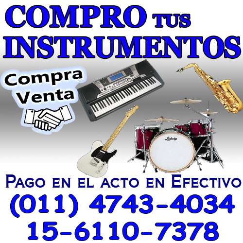 heredar apoyo Contador Compra venta instrumentos musicales usados 4743-4034 compro en Belgrano -  Instrumentos Musicales | 911355