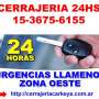 Cerrajeria de autos  Jose C. Paz Tel 15-36756155