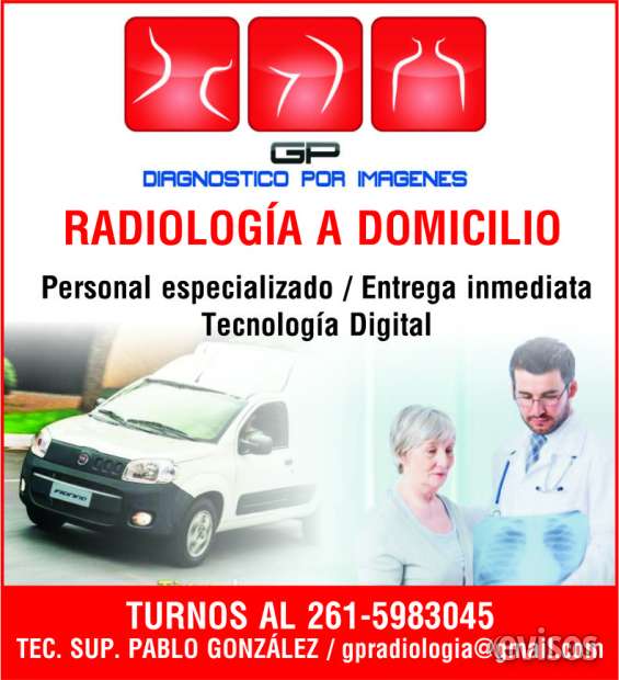 A domicilio rx radiografia. servicio de radiologia digital gp