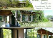 Duena vende terreno con cabana. sierras de cba