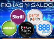 Compra/venta fichas pokerstars - saldo neteller/s… segunda mano  Argentina 